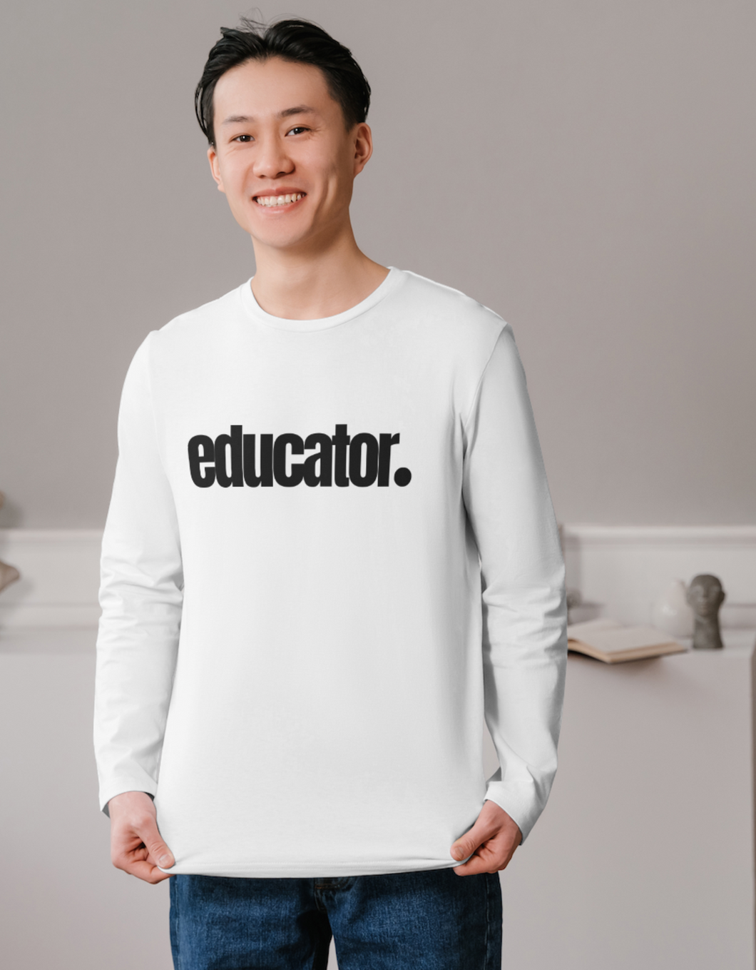 Educator. Men's Long Sleeved Shirt